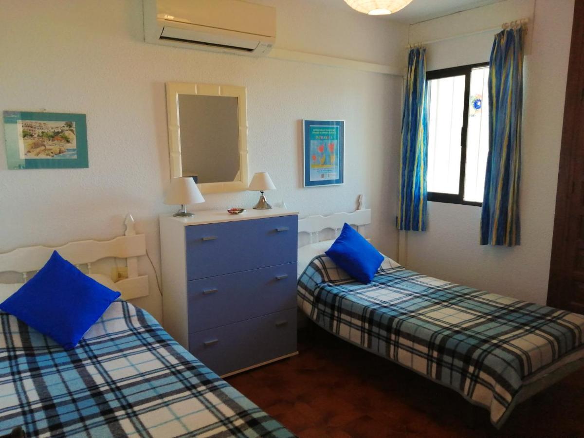 Sea & Pool View Garden Apartment Las Palmeras Нерха Экстерьер фото